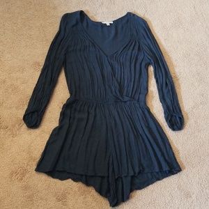American Eagle Navy Blue Romper L